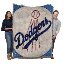 Popular MLB Baseball Club Los Angeles Dodgers Woven Blanket