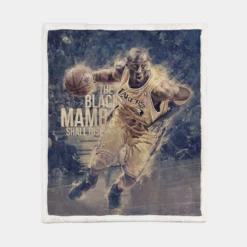 Popular NBA Basketball Player Kobe Bryant Sherpa Fleece Blanket 1