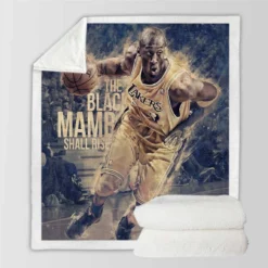 Popular NBA Basketball Player Kobe Bryant Sherpa Fleece Blanket