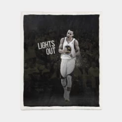 Popular NBA Stephen Curry Sherpa Fleece Blanket 1