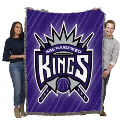 Popular NBA Team Sacramento Kings Woven Blanket