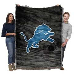 Popular NFL American Football Team Detroit Lions Woven Blanket