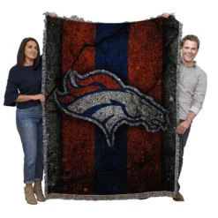 Popular NFL Club Denver Broncos Woven Blanket