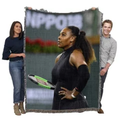 Popular Tennis Player Serena Williams Woven Blanket