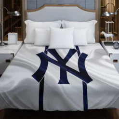 Powerful MLB Baseball Team New York Yankees Duvet Cover