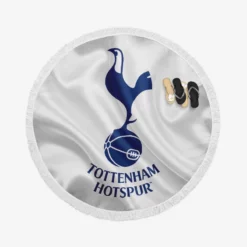 Premier League Soccer Club Tottenham Logo Round Beach Towel