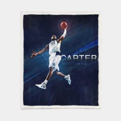 Professional Dallas Mavericksssss NBA Player Vince Carter Sherpa Fleece Blanket 1