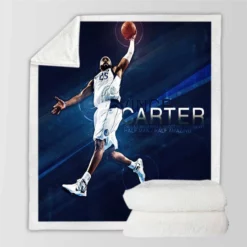 Professional Dallas Mavericksssss NBA Player Vince Carter Sherpa Fleece Blanket