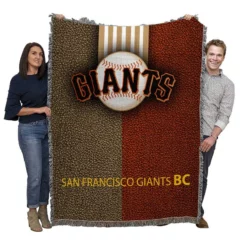 Professional MLB Club San Francisco Giants Woven Blanket