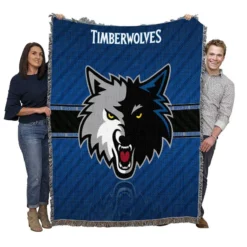 Professional NBA Basketball Club Minnesota Timberwolves Woven Blanket