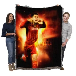 Professional Soccer Player Roberto Firmino Woven Blanket