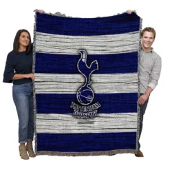 Professional Tottenham Club Logo Woven Blanket