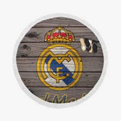 Real Madrid CF Spain Club Round Beach Towel