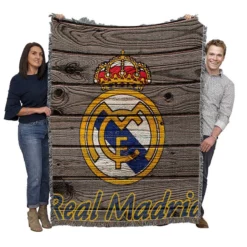 Real Madrid CF Spain Club Woven Blanket