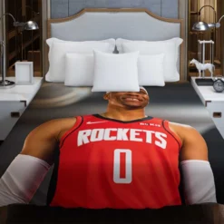Russell Westbrook Houston Rockets NBA Duvet Cover