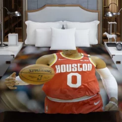 Russell Westbrook NBA Houston Rockets Basketball Duvet Cover