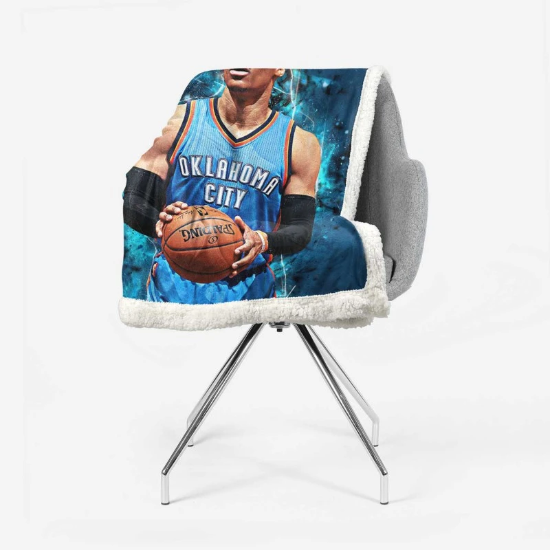 Russell Westbrook graceful NBA Sherpa Fleece Blanket 2