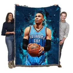 Russell Westbrook graceful NBA Woven Blanket