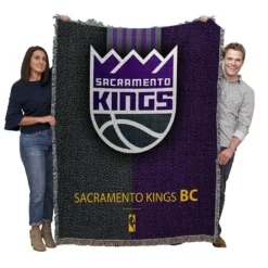 Sacramento Kings Basketball Team Logo Woven Blanket