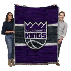 Sacramento Kings Logo Woven Blanket