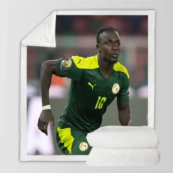 Sadio Mane Senegal elite Football Sherpa Fleece Blanket