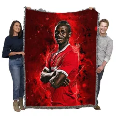 Sadio Mane extraordinary Football Woven Blanket