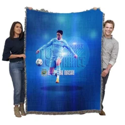 Samir Nasri Professional Footballer Woven Blanket