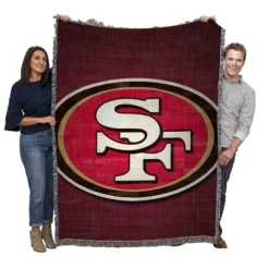 San Francisco 49ers Exciting NFL Team Woven Blanket