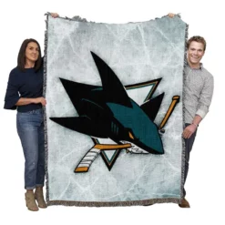 San Jose Sharks Exellelant NHL Woven Blanket