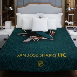San Jose Sharks NHL Hockey Club Duvet Cover