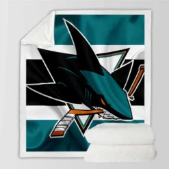 San Jose Sharks NHL Sherpa Fleece Blanket