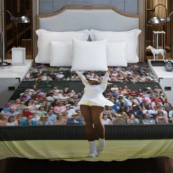 Serena Williams Excellent Tennis Player Duvet Cover