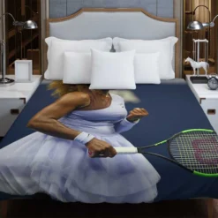 Serena Williams Wimbledon Player Duvet Cover