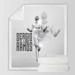 Sergio Ramos Copa Eva Duarte Footballer Sherpa Fleece Blanket