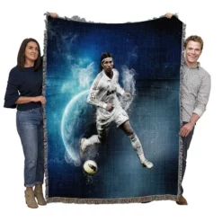 Sergio Ramos Copa del Rey Sports Player Woven Blanket