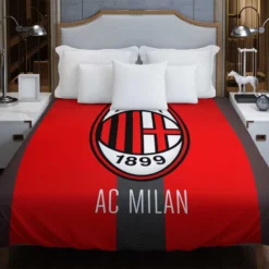 Serie A football Soccer club Logo AC Milan Duvet Cover