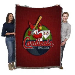 St Louis Cardinals Popular Baseball Club MLB Woven Blanket