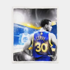 Stephen Curry NBA All Star NBA Sherpa Fleece Blanket 1