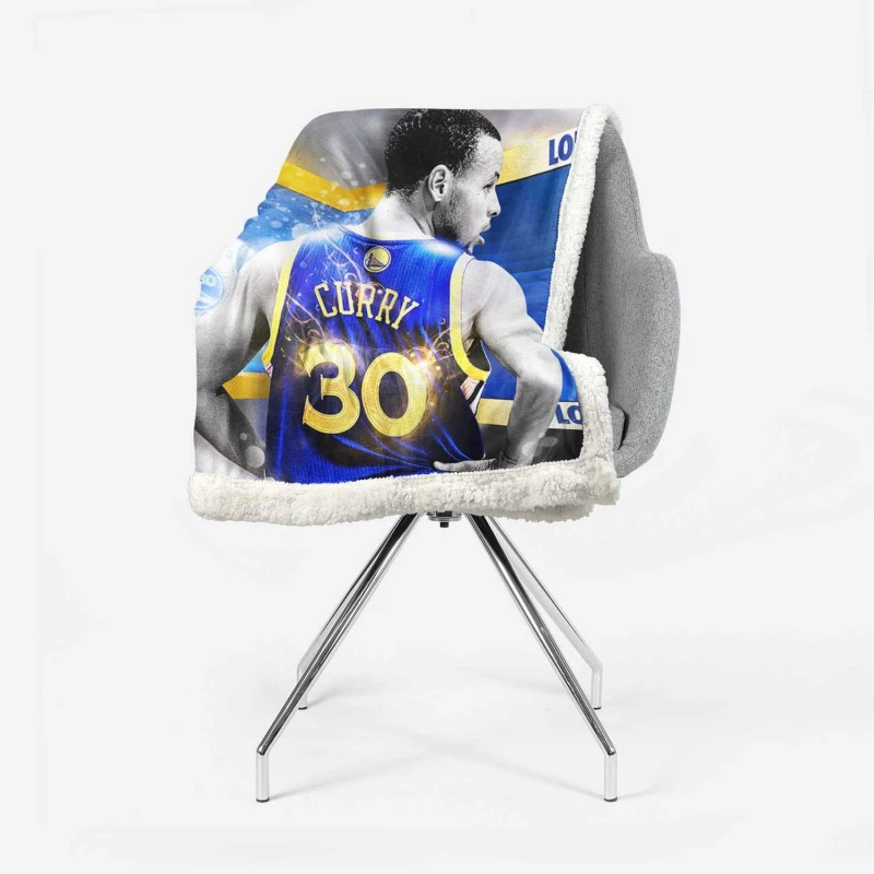 Stephen Curry NBA All Star NBA Sherpa Fleece Blanket 2