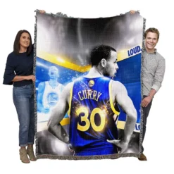 Stephen Curry NBA All Star NBA Woven Blanket