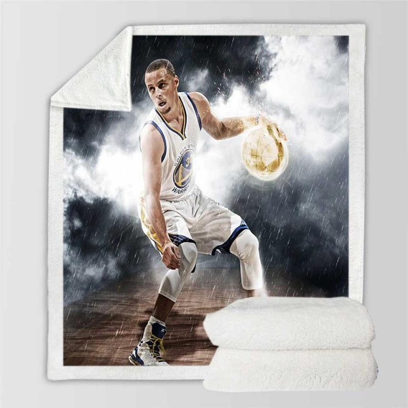 Stephen Curry Powerful NBA Sherpa Fleece Blanket