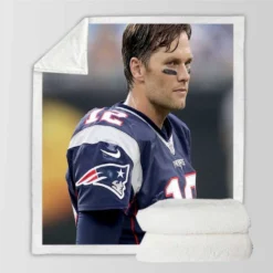 Tom Brady Patriots NFL Sherpa Fleece Blanket