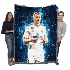 Toni Kroos Active Football Player Woven Blanket