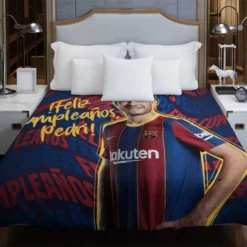 Top Ranked Barcelona Player Pedri Duvet Cover