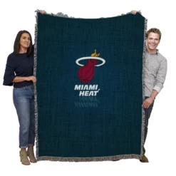 Top Ranked NBA Basketball Club Miami Heat Woven Blanket