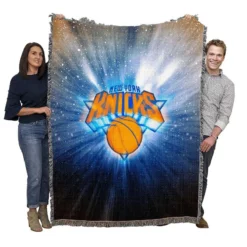 Top Ranked NBA Basketball Club New York Knicks Woven Blanket