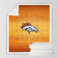 Top Ranked NFL Football Club Denver Broncos Sherpa Fleece Blanket