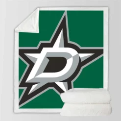 Top Ranked NHL Ice Hockey Club Dallas Stars Sherpa Fleece Blanket