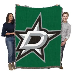 Top Ranked NHL Ice Hockey Club Dallas Stars Woven Blanket