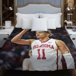 Trae Young Energetic NBA Player Duvet Cover